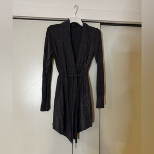 Barefoot Dreams Charcoal Knit Cardigan